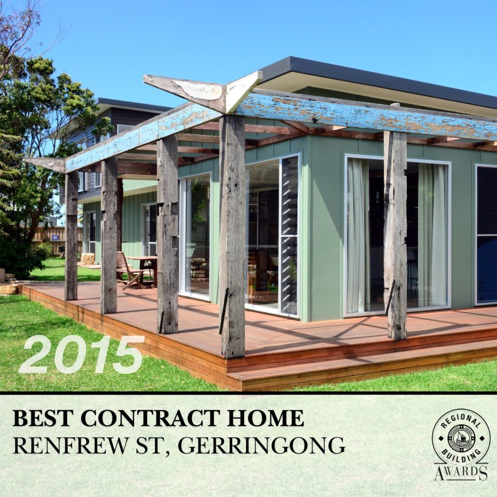 Timber home in Gerringong awarded for contract home build